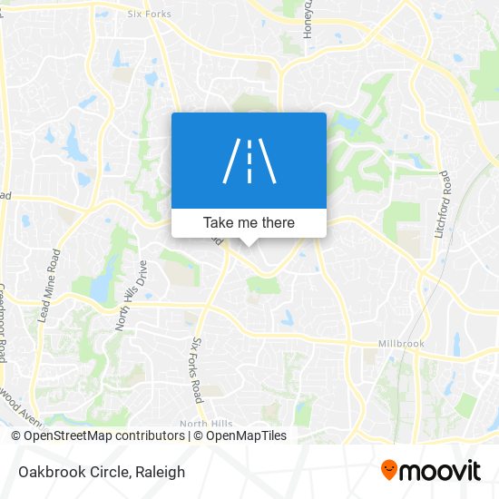 Oakbrook Circle map