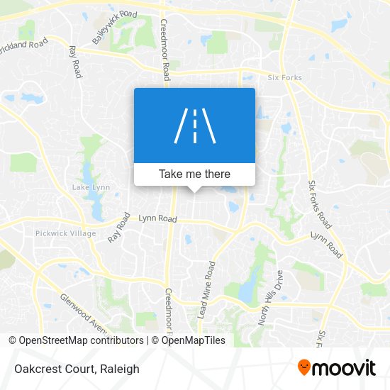 Mapa de Oakcrest Court