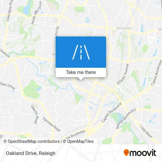 Oakland Drive map