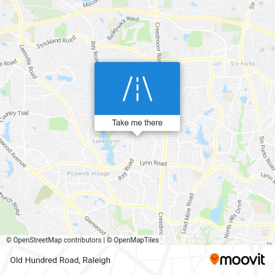 Mapa de Old Hundred Road