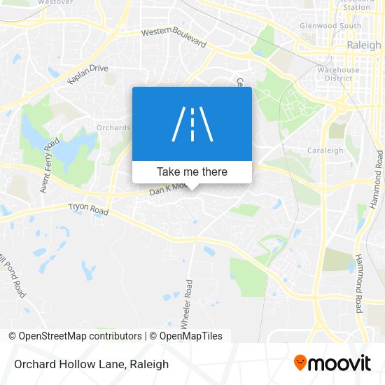 Orchard Hollow Lane map