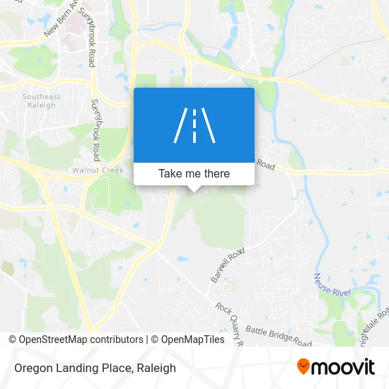 Oregon Landing Place map