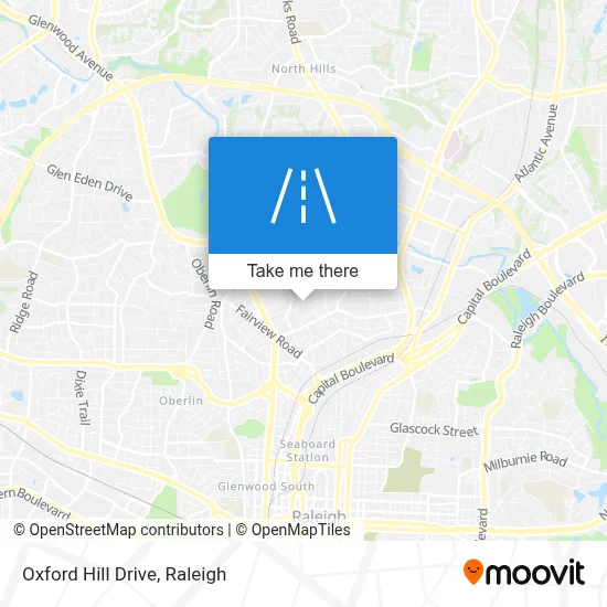 Oxford Hill Drive map