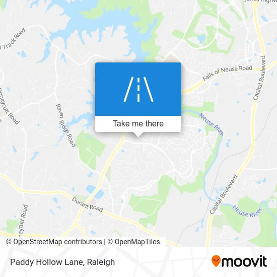 Paddy Hollow Lane map