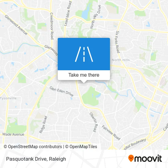 Mapa de Pasquotank Drive