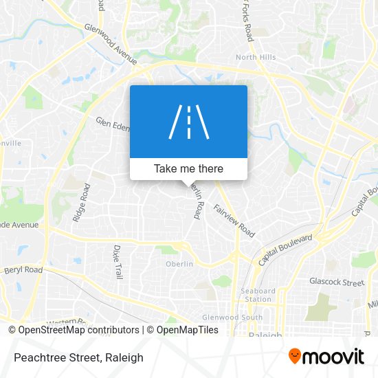 Mapa de Peachtree Street