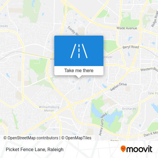 Mapa de Picket Fence Lane