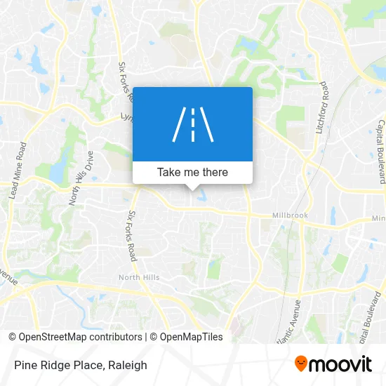 Pine Ridge Place map