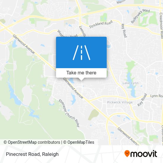 Mapa de Pinecrest Road