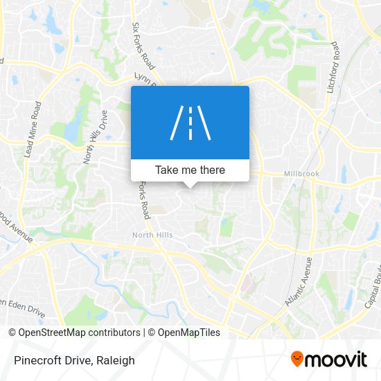 Mapa de Pinecroft Drive