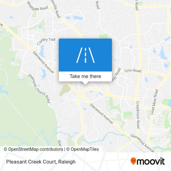 Mapa de Pleasant Creek Court