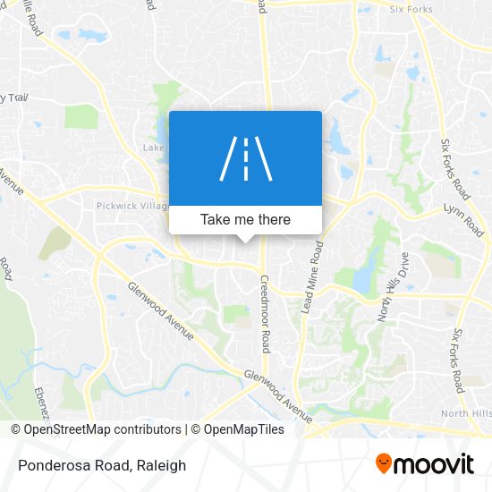 Mapa de Ponderosa Road