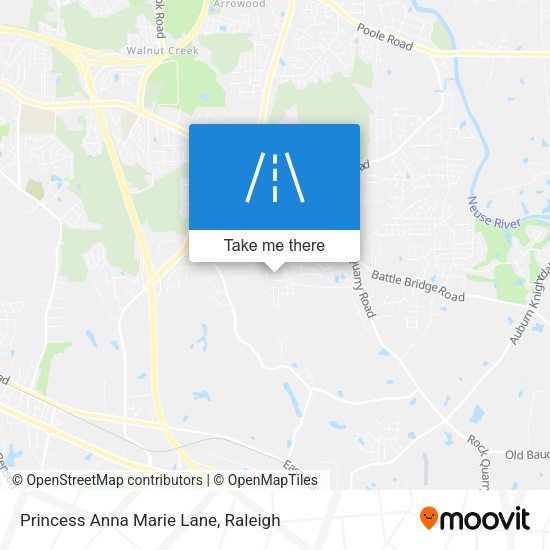 Princess Anna Marie Lane map