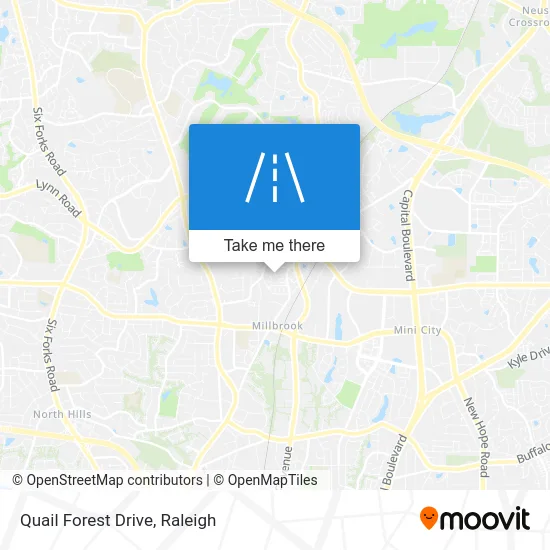 Quail Forest Drive map