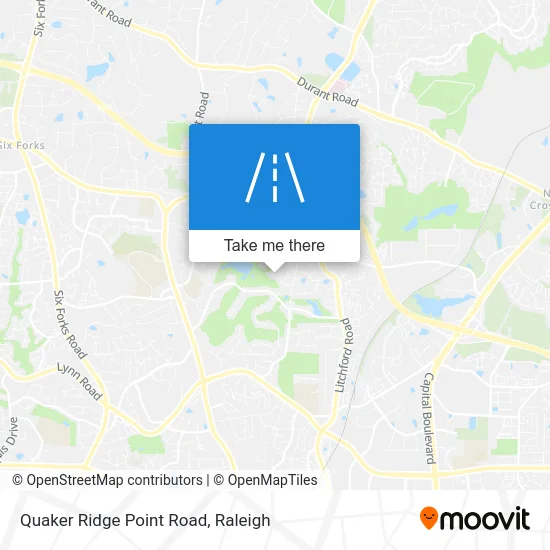 Quaker Ridge Point Road map