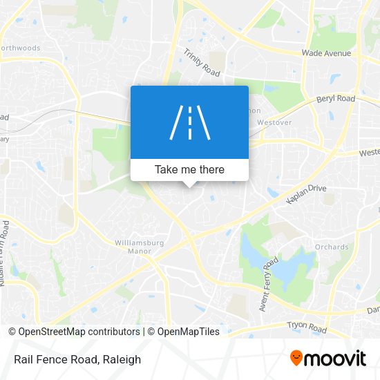 Mapa de Rail Fence Road