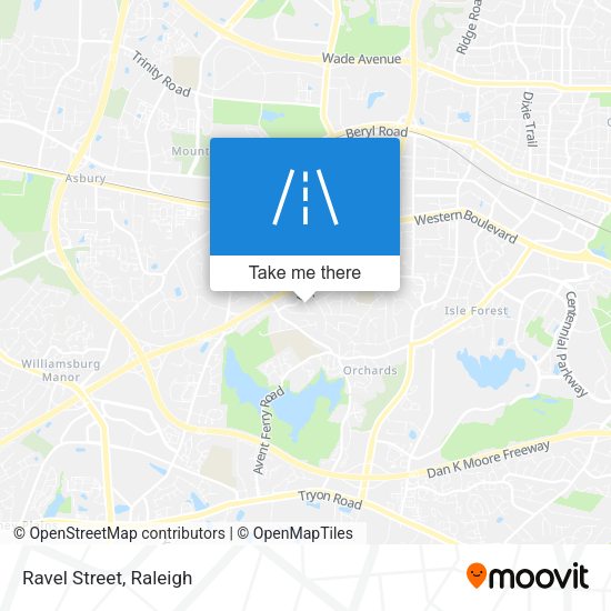 Mapa de Ravel Street