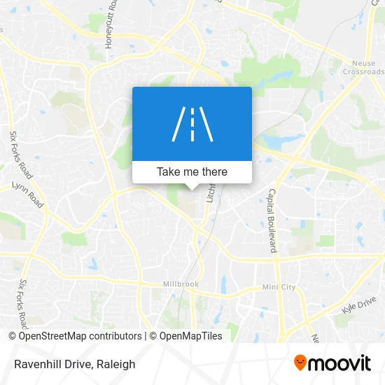 Ravenhill Drive map