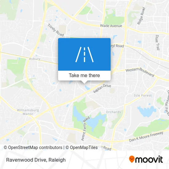 Ravenwood Drive map