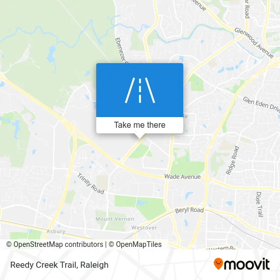 Reedy Creek Trail map