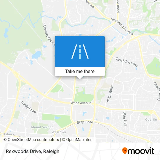Rexwoods Drive map