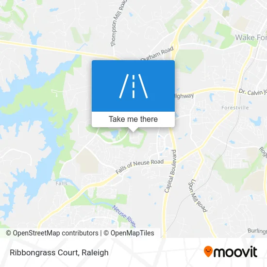 Ribbongrass Court map