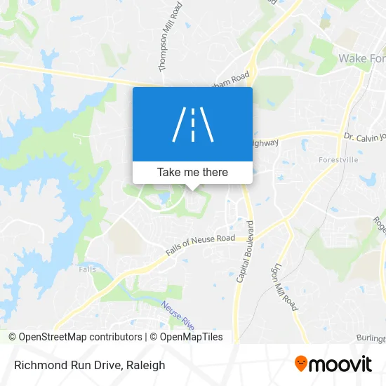 Richmond Run Drive map