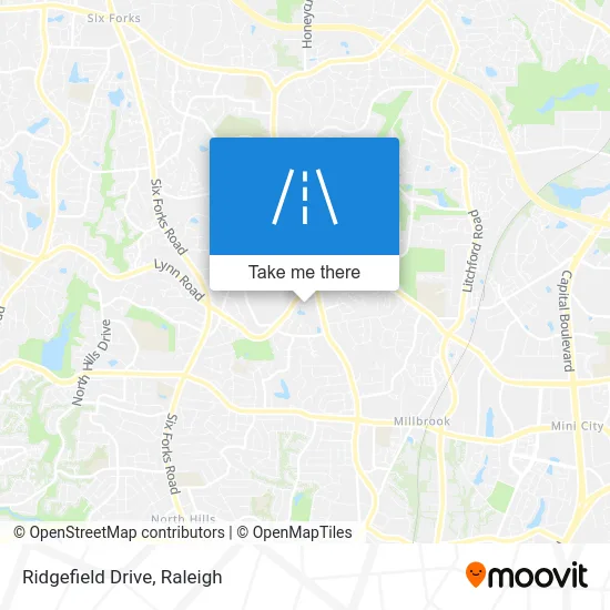 Ridgefield Drive map