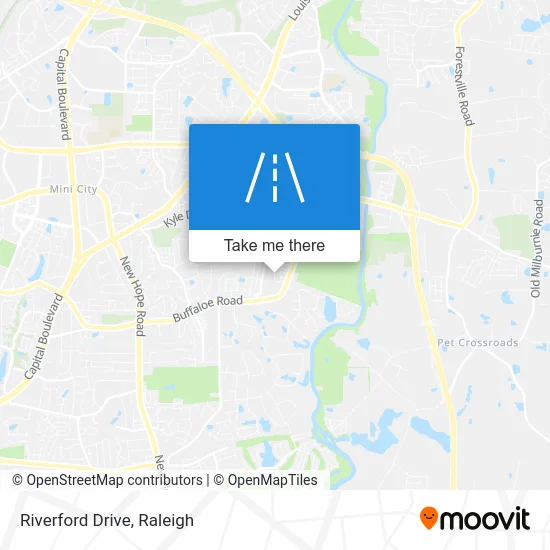 Riverford Drive map