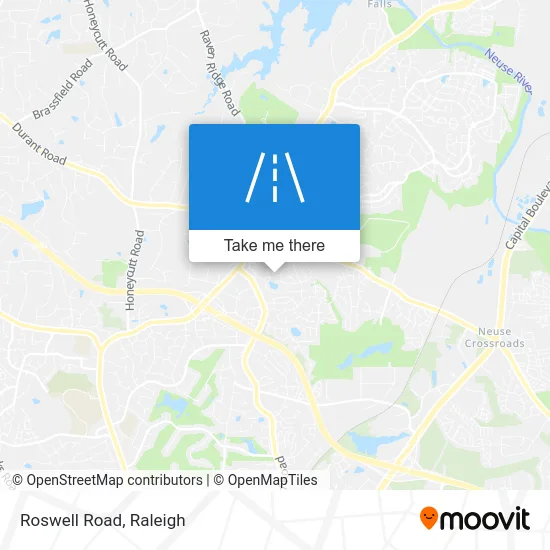 Roswell Road map