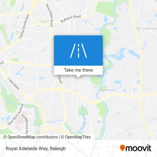 Royal Adelaide Way map