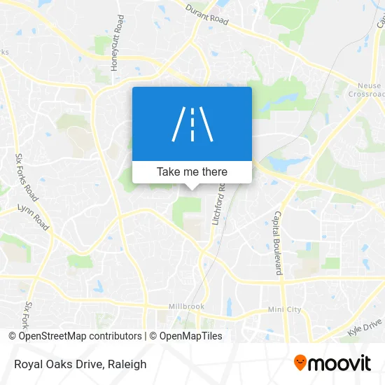 Royal Oaks Drive map