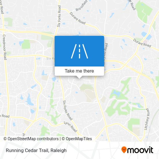 Running Cedar Trail map