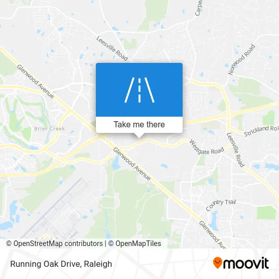 Running Oak Drive map