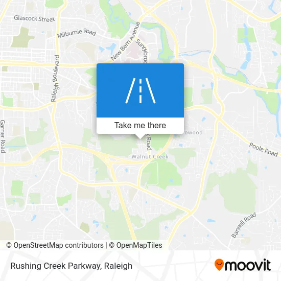 Rushing Creek Parkway map