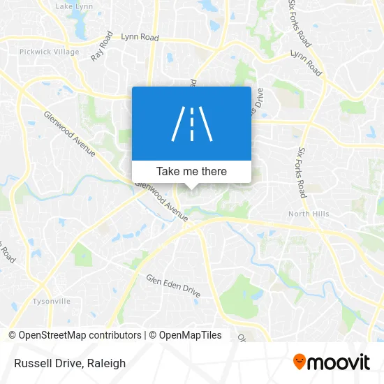 Russell Drive map