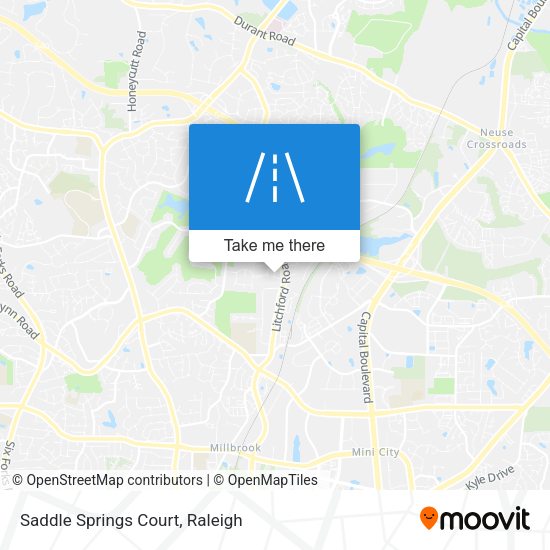 Saddle Springs Court map
