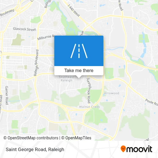 Saint George Road map