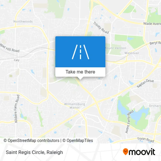 Saint Regis Circle map