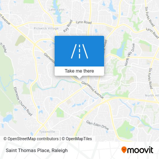 Saint Thomas Place map
