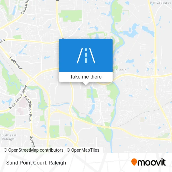 Sand Point Court map