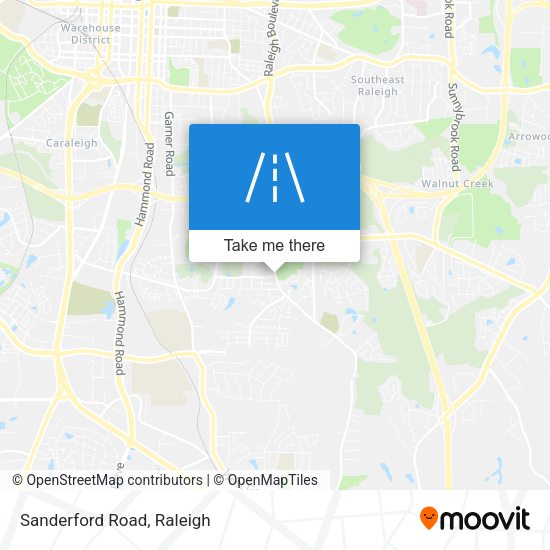 Mapa de Sanderford Road