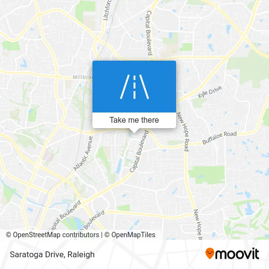 Saratoga Drive map