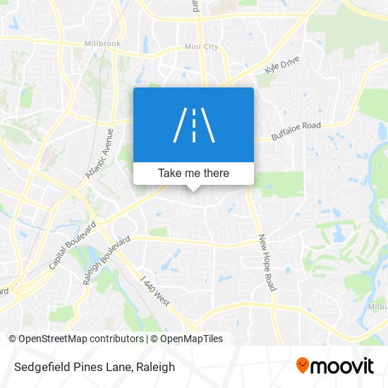 Sedgefield Pines Lane map