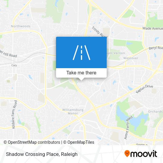 Shadow Crossing Place map