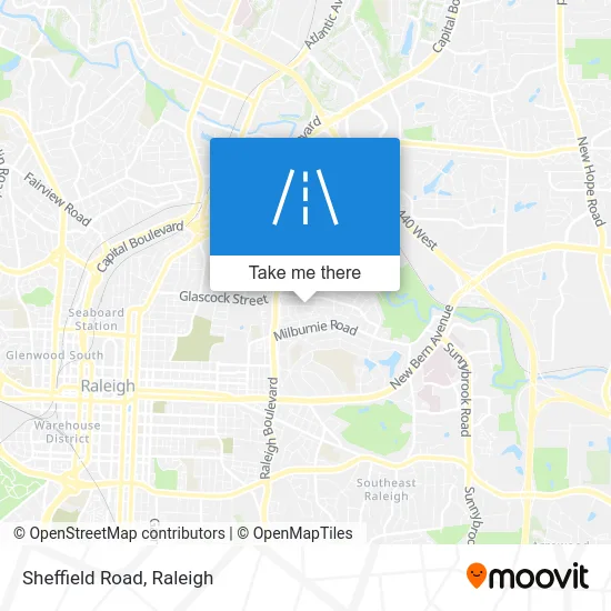 Sheffield Road map