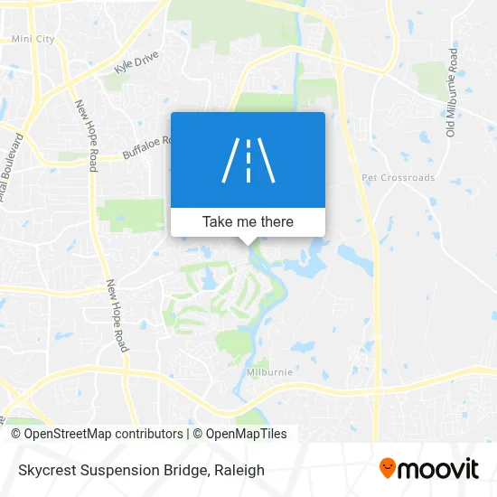Skycrest Suspension Bridge map