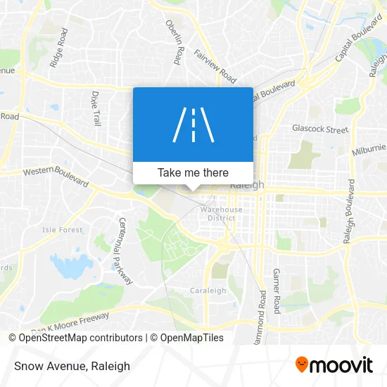 Snow Avenue map