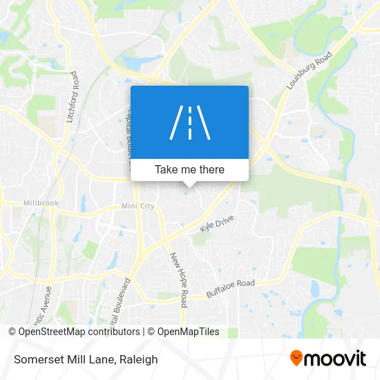 Somerset Mill Lane map