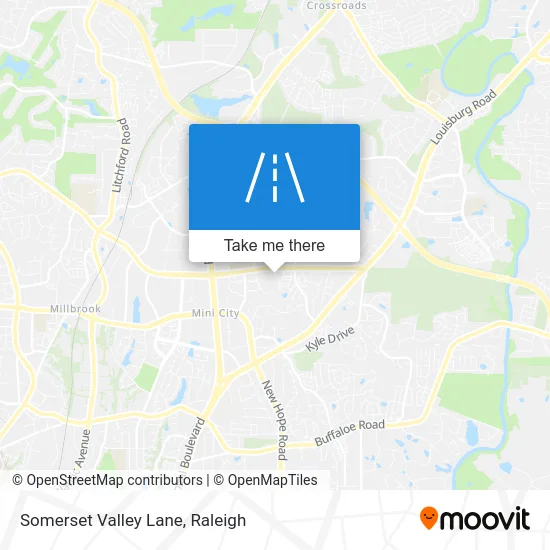 Somerset Valley Lane map